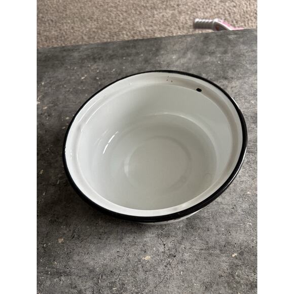 Vtg Floral Enamelware Sauce Pot w Lid 1 Qt./4 cups 1970’s - Picture 5 of 12